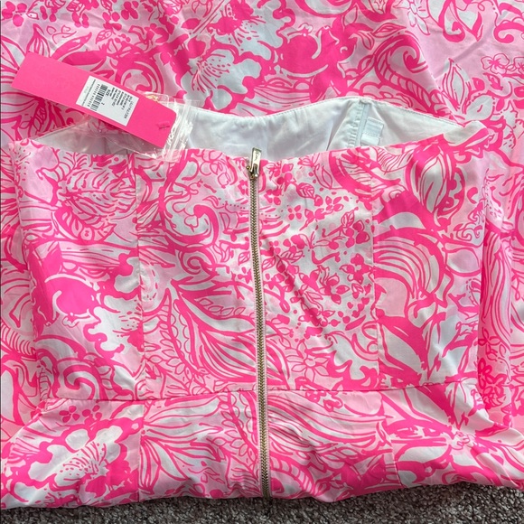 Lilly Pulitzer Blossom Dress in Pink Tropics Bunny Hop. - Picture 3 of 4